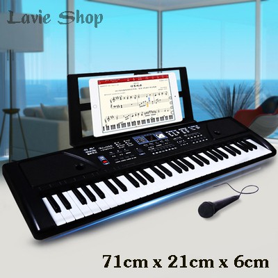 Đàn Piano Điện Tử 61 Phím Dành Cho Người Mới Học Kèm Phụ Kiện - Đàn Điện