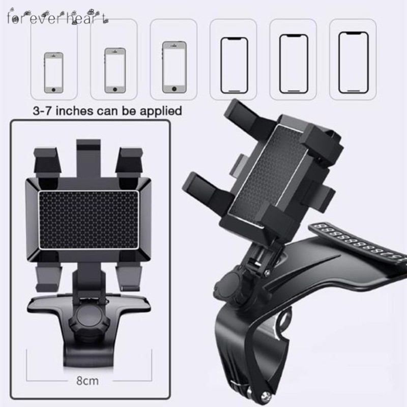 Giá đỡ điện thoại xoay 1200 độ linh hoạt cho xe hơi | BigBuy360 - bigbuy360.vn
