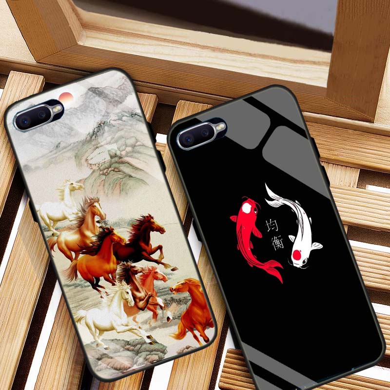 ỐP OPPO A3s, A5 Mặt kính cường lực Cao Cấp, Sang Trọng thiết kế Độc Quyền