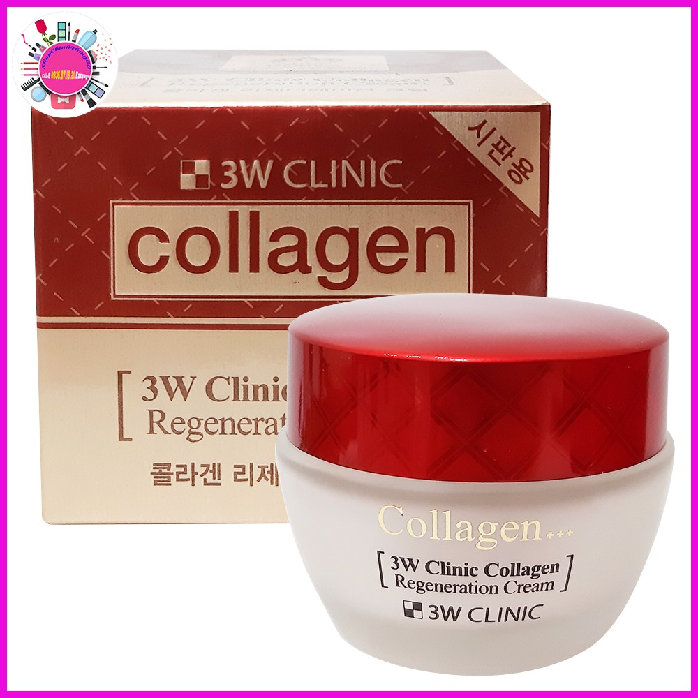 KEM DƯỠNG TRẮNG SÁNG TÁI TẠO DA 3W CLINIC COLLAGEN REGENERATION CREAM