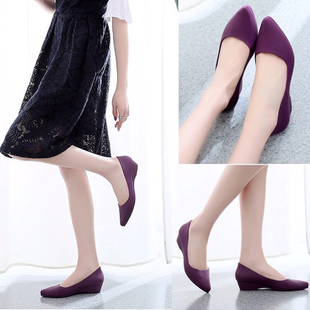 ( xả hàng ) Giày búp bê mũi nhọn nhựa dẻo siêu hót | BigBuy360 - bigbuy360.vn