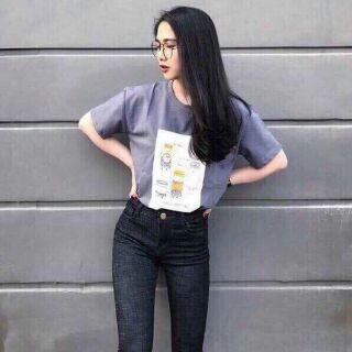Quần jean xước co giãn