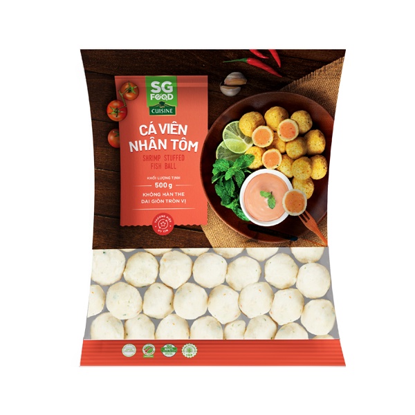 Cá viên nhân tôm 500gr
