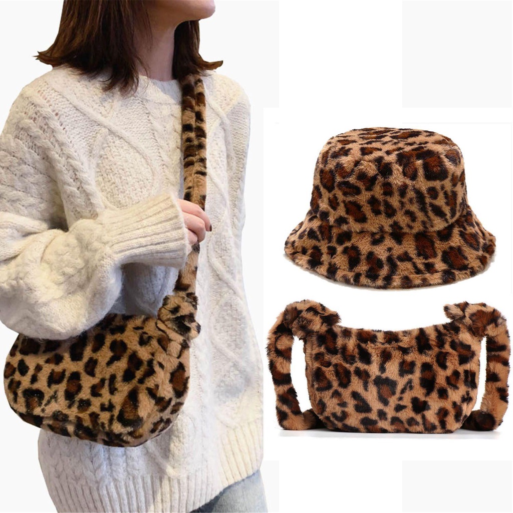 Túi Đeo Chéo Vai Họa Tiết Da Báo