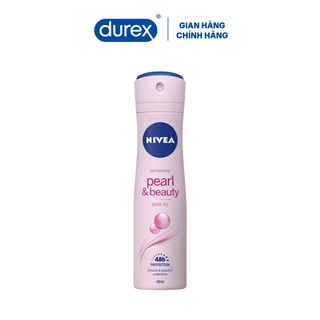 Quà tặng độc quyền Durex - Xịt ngăn mùi Nivea ngọc trai đẹp quyến rũ 150ml