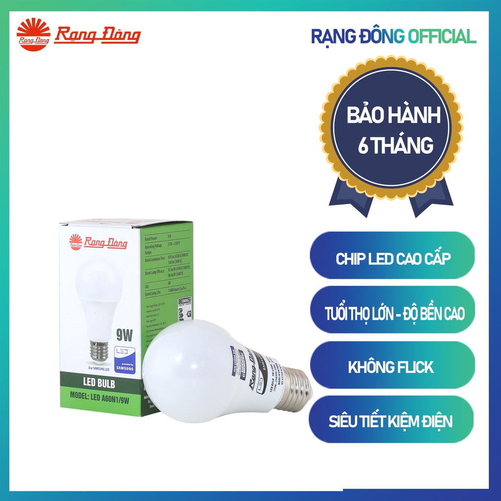 Bóng LED Bulb A60N1/9W E27