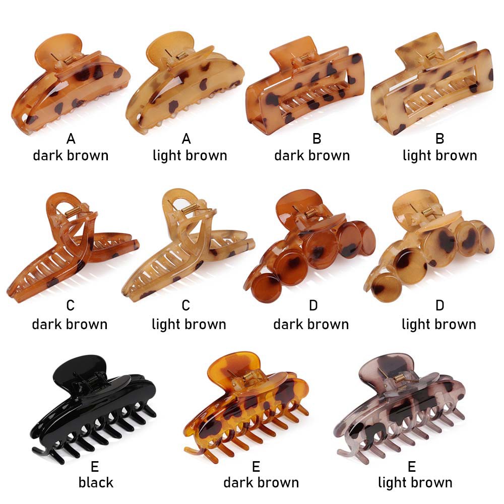 Kẹp Tóc Họa Tiết Da Báo Nhiều Màu Thời Trang Cho Nữ