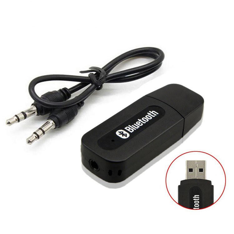 USB Bluetooth kết nối loa thường thành loa không dây( ĐEN)