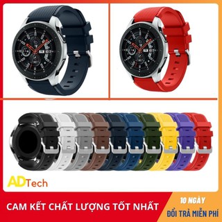 (HÀNG CAO CẤP) Dây đồng hồ cao su/ Silicon size 22mm cho đồng hồ thông minh (Samsung Gear S3, Galaxy Watch 46, tic pro..