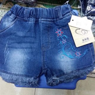 Combo 1ri quần sooc jeans bé gái và các loại