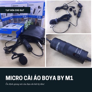 Micro cài áo cho điện thoại, máy quay, máy tính boya by m1 - Tặng kèm remod bluetool - Làm video không khó.