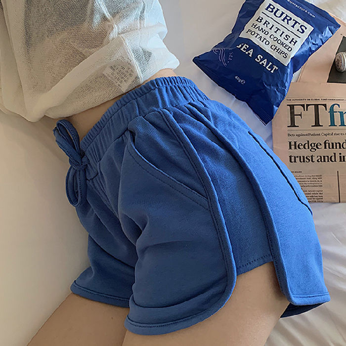 Quần Short Thể Thao Lưng Cao Phong Cách Hàn Quốc 2020 Dành Cho Nữ