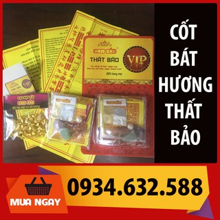 [ sale ] COMBO Cốt bát hương thất bảo VIP giúp tụ khí bát nhang bàn thờ Thần linh, Gia tiên, thờ Phật, Thần tài