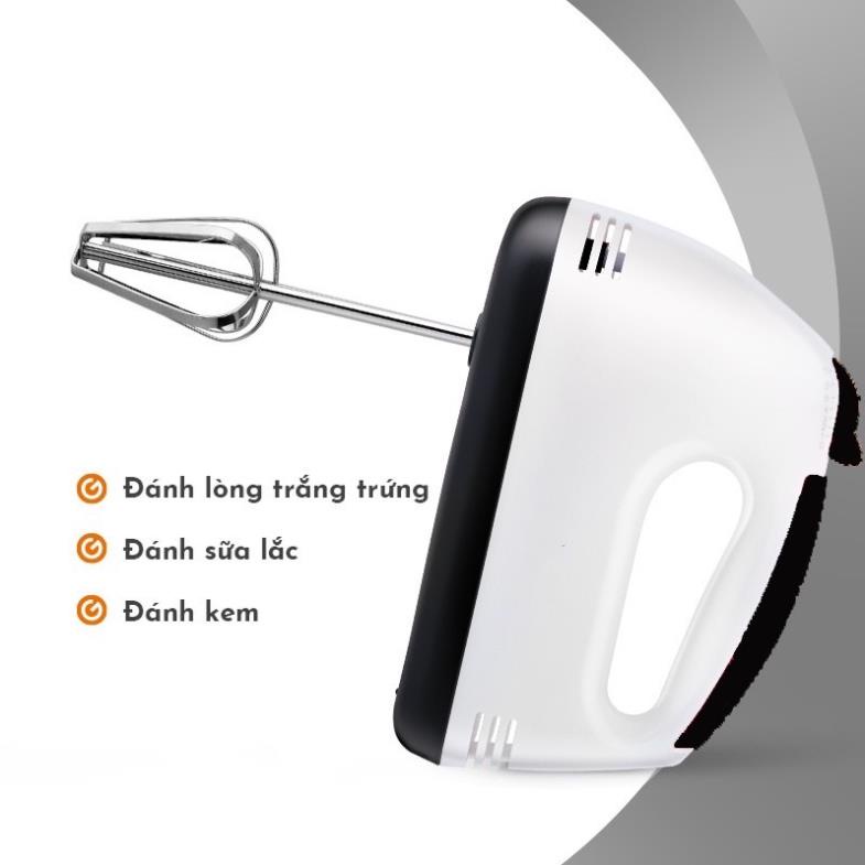 SALEMáy Đánh Trứng Cầm Tay 7 Tốc Độ Công Suất 180W Hoạt Động Êm Ái