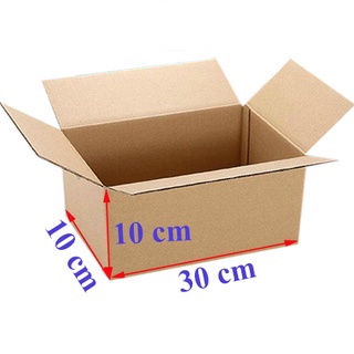 Hộp carton size 30x10x10 cm để đóng gói hàng