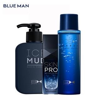 Set Sản Phẩm Rửa Mặt BLUEMAN Chiết Xuất Bùn Biển Băng Kiểm Soát Dầu Làm Sạch Da 170ml/360ml