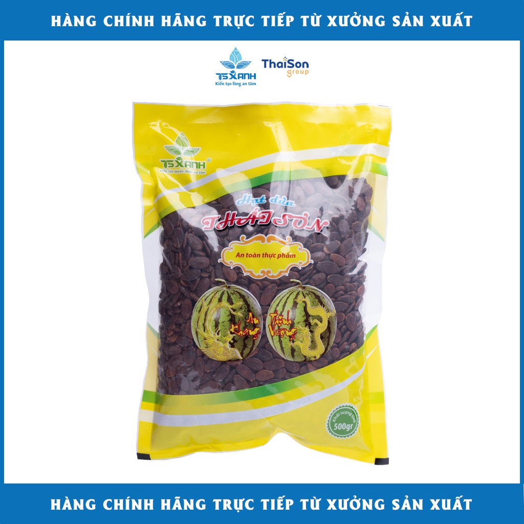 Hạt Dưa Thái Sơn Gia Lai ( Loại Bì Dày Màu Vàng 500Gr )