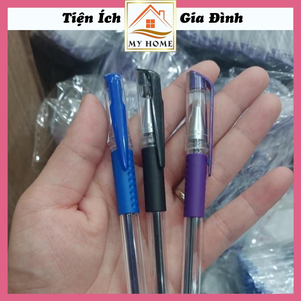 Bút bi mực nước ngòi kim 0.5mm, viết êm tay đều mực, đồ dùng văn phòng phẩm