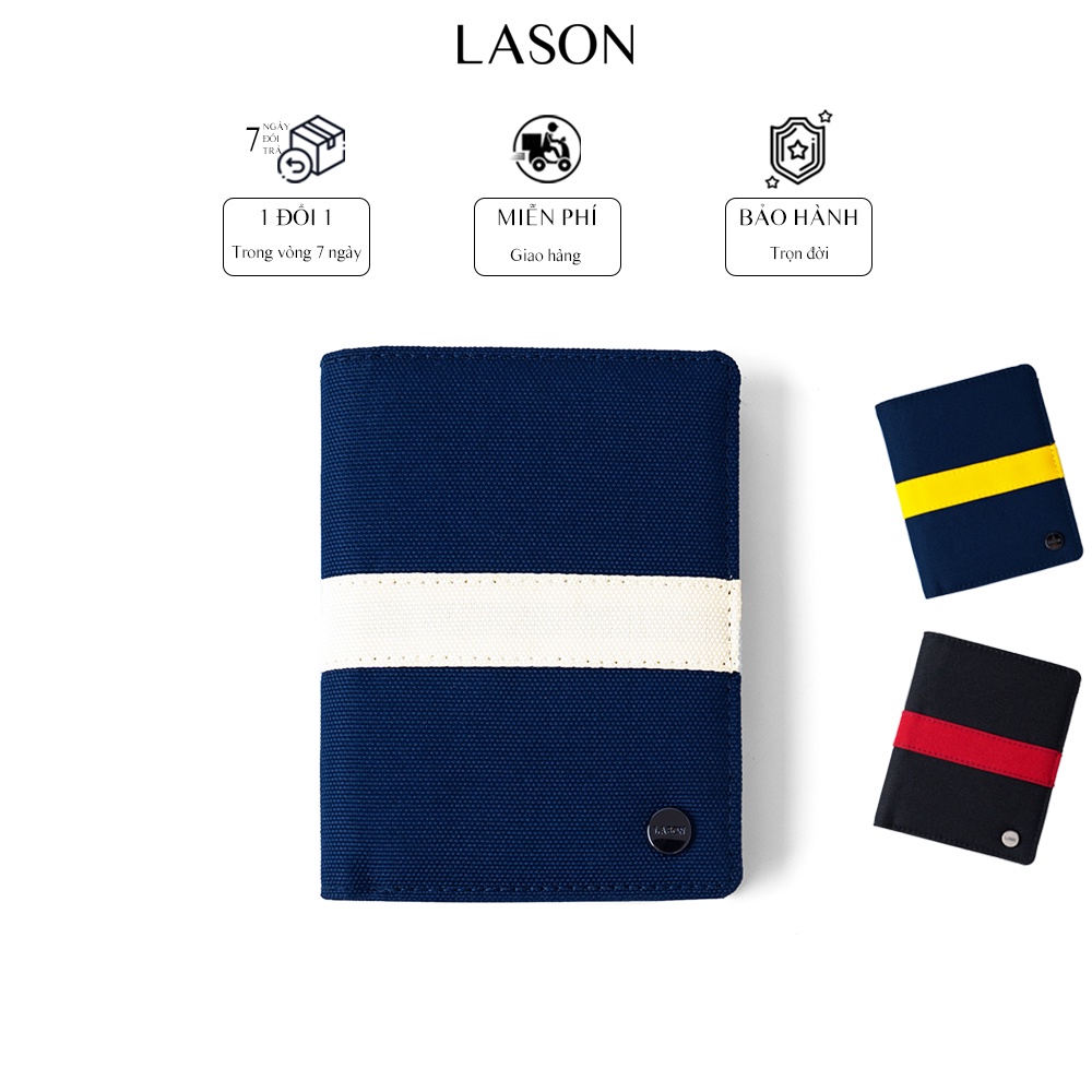 Ví Vải Đựng Tiền MARK ĐỨNG Canvas Polyester Nhập Khẩu Cao Cấp Chống Thấm Nước Unisex Nam Nữ Đẹp Chín