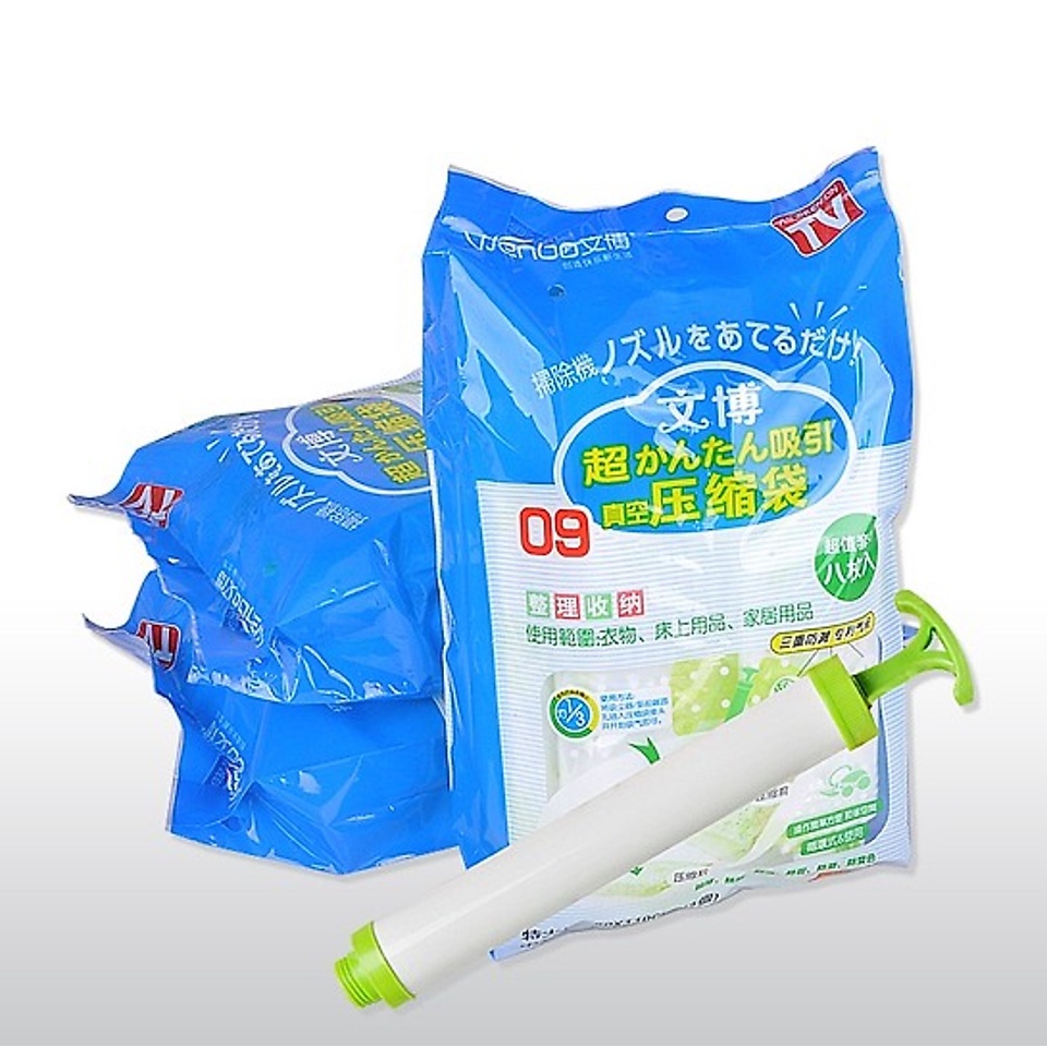 Bộ 8 Túi Hút Chân Không Đựng Quần Áo Kèm Bơm-Túi đựng quần áo chăn màn gấp gọn theo mùa shop_anthuan_02