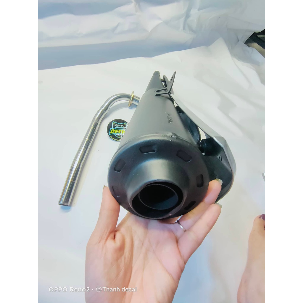 Pô SPARK móc ấm lắp cho sirius 50-110 , sirius fi , ex 50 , elegant , kèm ốc titan , kèm ốp pô