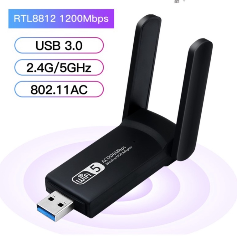 [Hỏa Tốc - BH 6 TH] Nâng cấp WiFi 5G dễ dàng với USB WIFI 600Mbps cho máy bàn PC và laptop card mạng usb hai băng tầng
