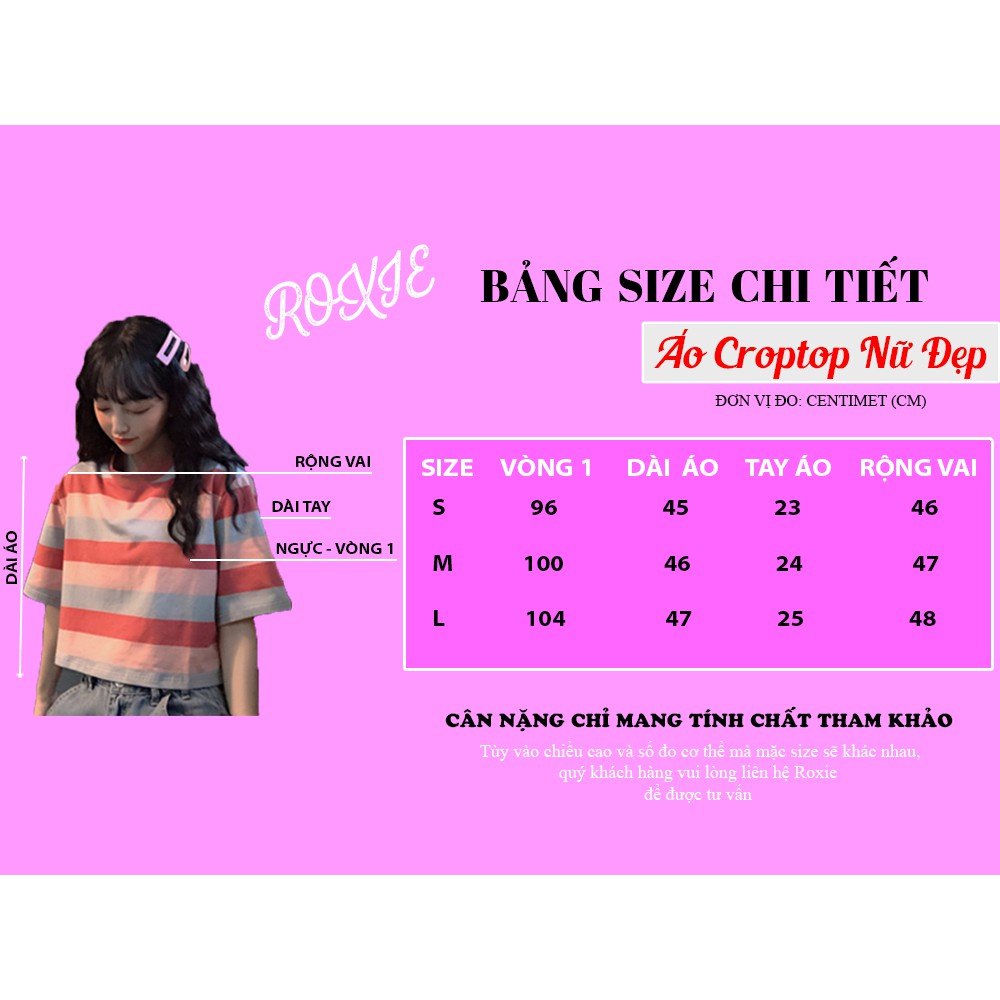 Áo croptop nữ rộng tay ngắn đẹp kiểu ulzzang Hàn Quốc - Roxie | BigBuy360 - bigbuy360.vn
