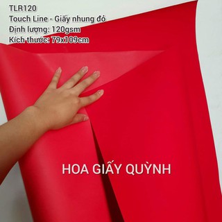 GIẤY ĐỎ NHUNG 120gsm loại xịn (cắt đôi khi vận chuyển-  nếu ship hỏa tốc thì giữ nguyên)