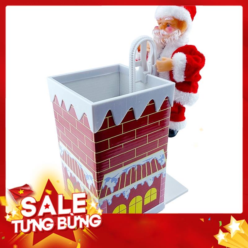 Đồ Chơi Ông Già Noel Leo Ống Khói, Ông già Noel trang trí giáng sinh Đồ Chơi Quà Tặng Giáng Sinh Giành Cho Bé MSP53922