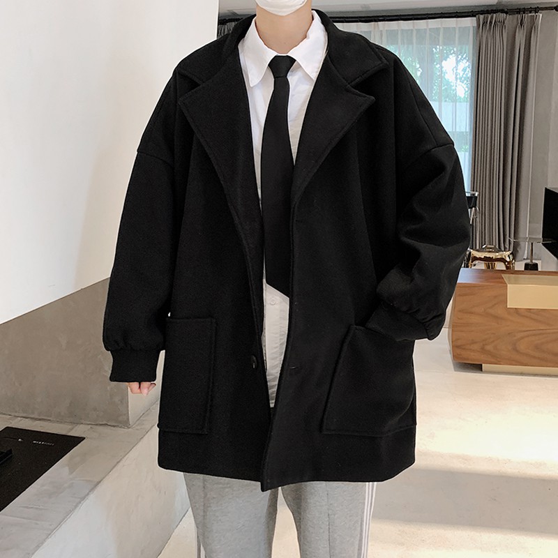 Áo Dạ Nam dáng rộng Hàn Quốc