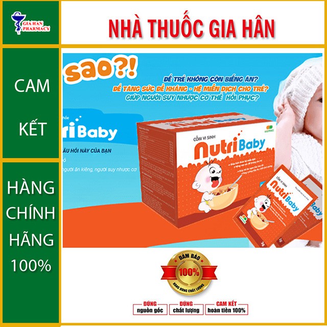 Cốm Vi Sinh Nutri Baby - Phòng Viêm Đường Hô Hấp &amp; Biếng Ăn