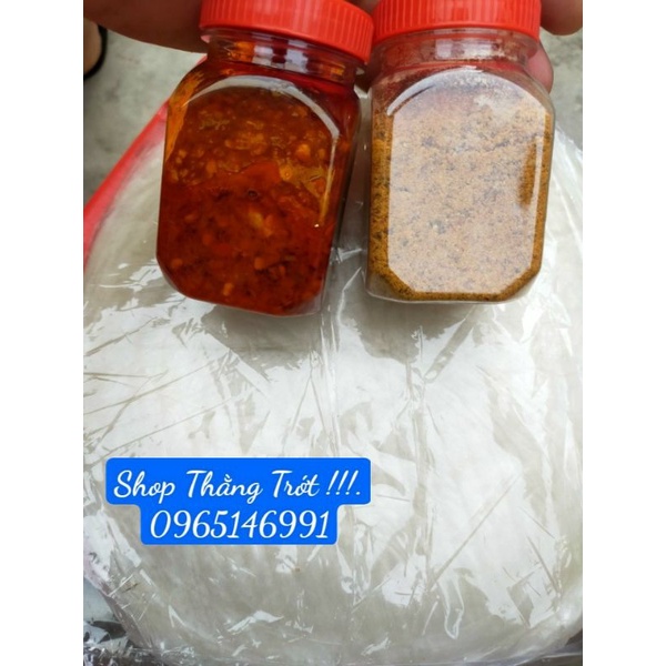 combo *500g* bánh tráng phơi sương + sate + hành phi+ muối nhiễn.