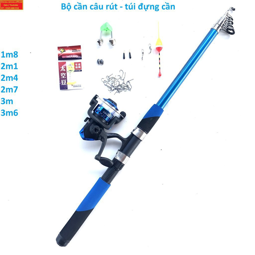 Cần câu cá ❤️FREE SHIP❤️ Cần câu máy shimano Tặng kèm phụ kiện 1m8 - 3m6 T1999 ,đảm bảo rẻ nhất