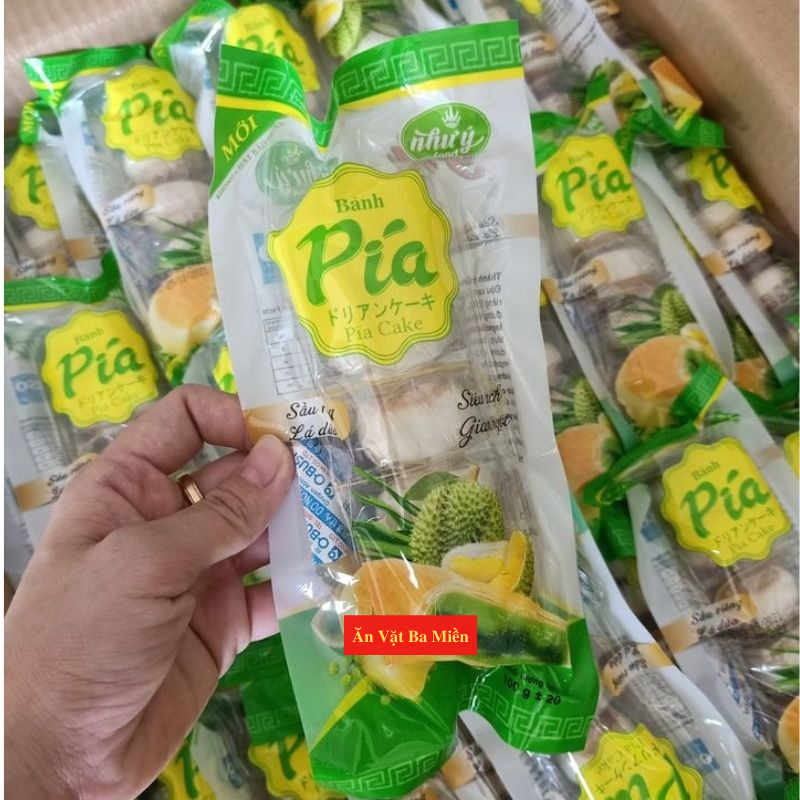 Bánh Pía Sầu Riêng gói 100gr, Bánh Pía Chay Mini hộp 5c bánh nhỏ