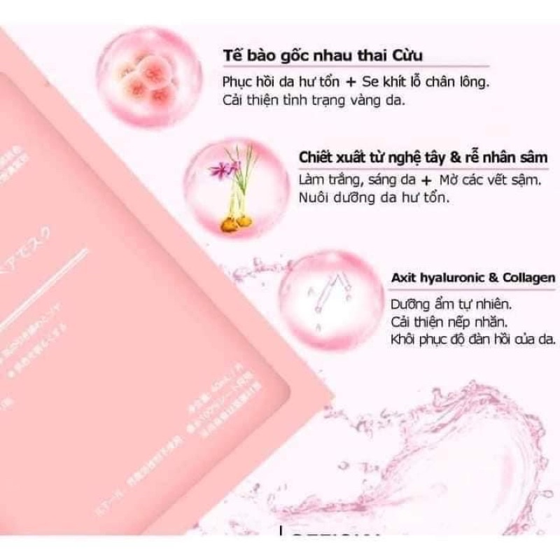 Mặt nạ nhau thai cừu cuống rốn Rwine beauty