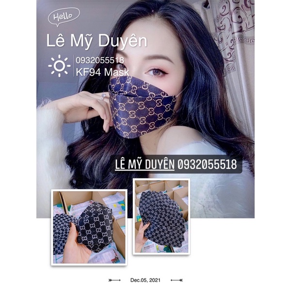 Khẩu Trang KF94 Hoạ Tiết Thương Hiệu Hàng Nhập Cao Cấp