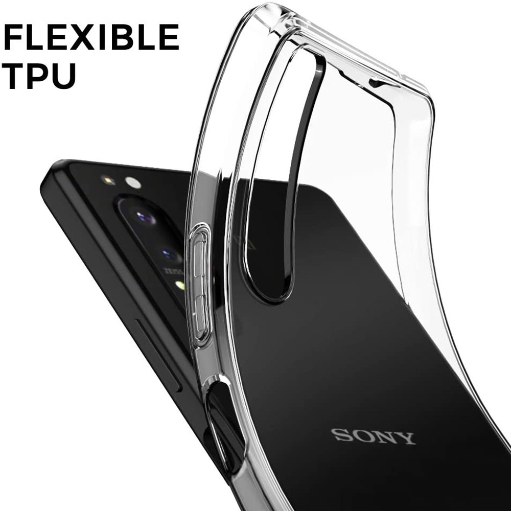 Ốp Điện Thoại Silicon TPU Mềm Trong Suốt Chống Sốc Cho Sony Xperia 1 5 10 i II II Xperia 5 II
