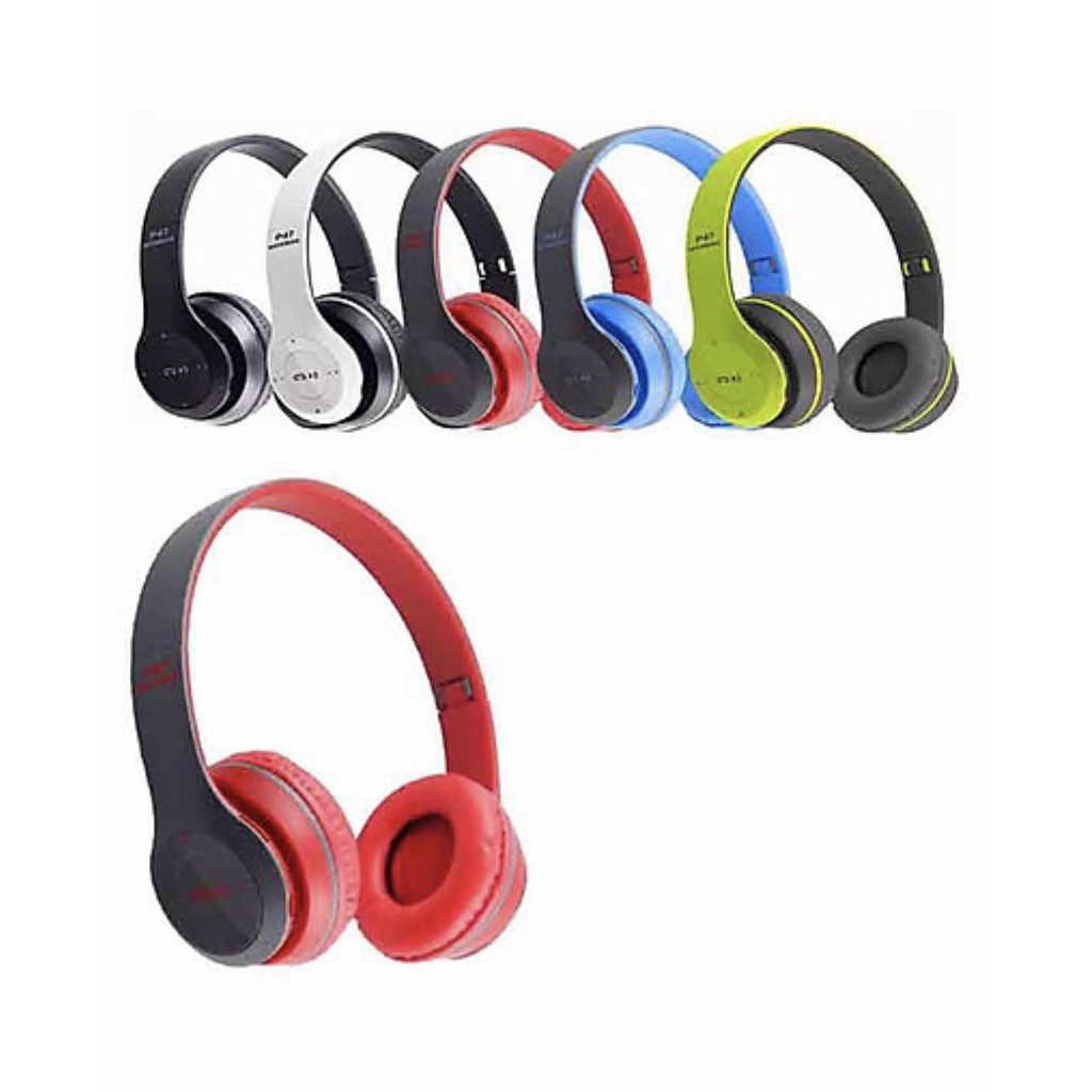 [ SIÊU CHẤT ] Tai nghe Bluetooth P47 tặng kèm dây 3.5 kết nối với laptop chính hãng | BigBuy360 - bigbuy360.vn