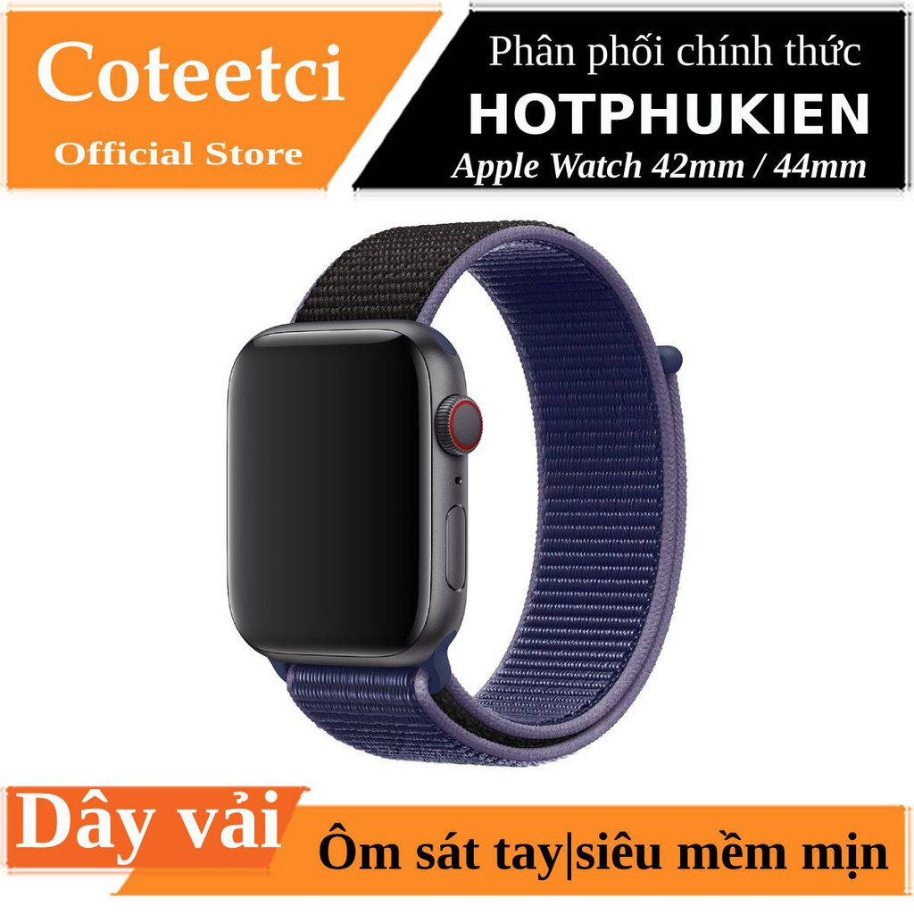 Dây vải đeo thay thế cho Apple Watch hiệu Coteetci Sport Loop (thời trang cá tính, dây siêu bền) - Hàng chính hãng