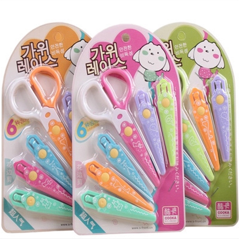 Kéo Cắt 6 Lưỡi Tạo Vân Sóng Siêu Đẹp