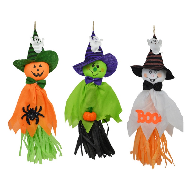 SC Ghost Hanging Decoration Halloween Indoor Outdoor Party Ornaments Props Supplies