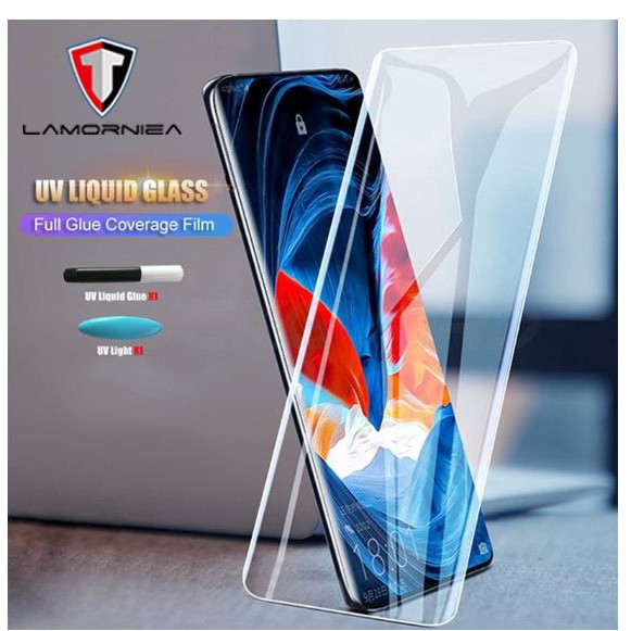 Dán kính cường lực full màn keo UV Huawei Mate 20/ Mate 20 Pro