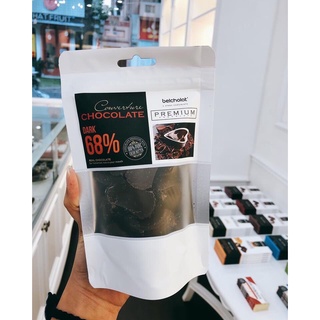 Socola,chocolate Belcholat đen đắng 68% cacao túi 150g