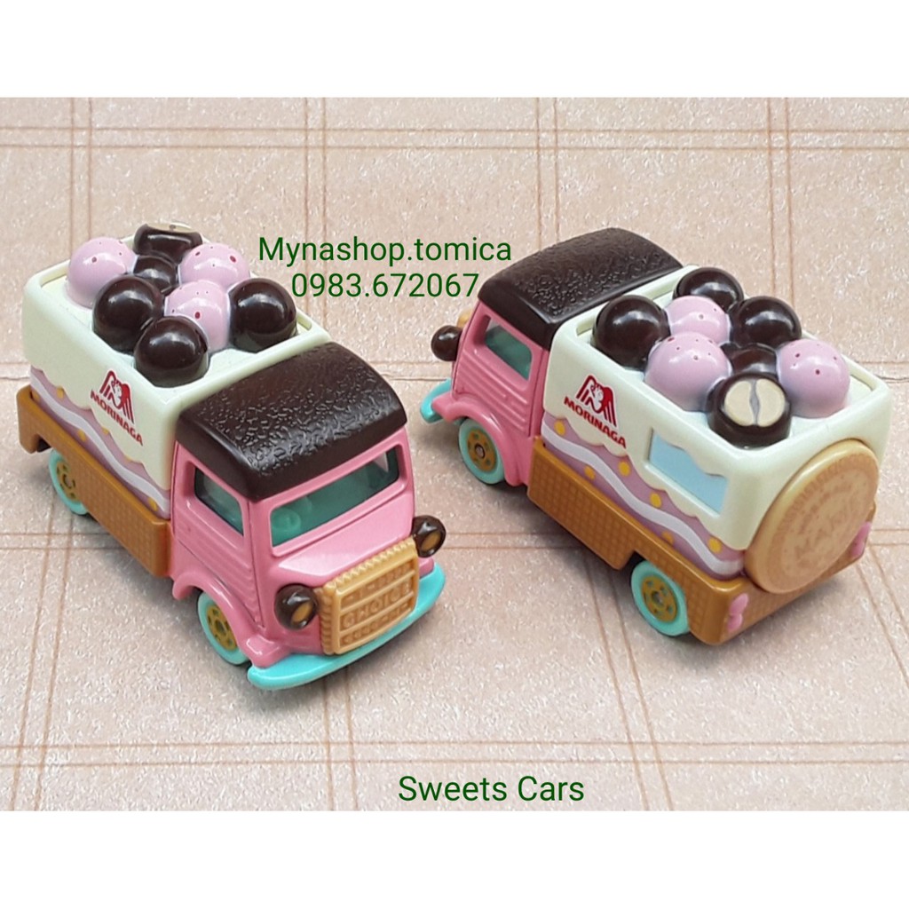 Xe mô hình tĩnh tomica không hộp - Sweets Cars - xe bán bánh kẹo.