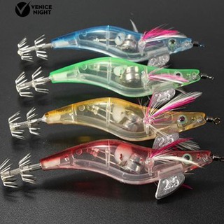 Mồi Câu Cá Giả Tôm Gắn Đèn Led Phát Sáng Dạ Quang Chuyên Nghiệp