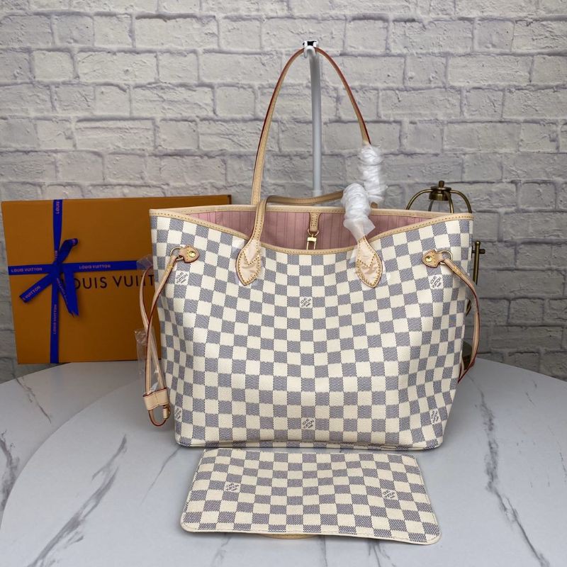 túi xách đeo chéo nữ da thật kèm một clutch nhỏ đi kèm LV