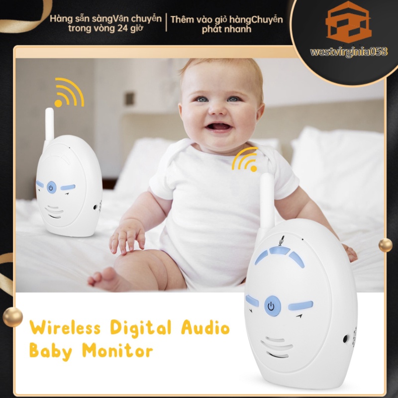 Có thể bán buôn Âm thanh kỹ thuật số không dây 2.4GHz Màn hình cho bé Máy ảnh liên lạc nội bộ Nanny Báo động điện tử Hàng giao ngayWestvirginia058