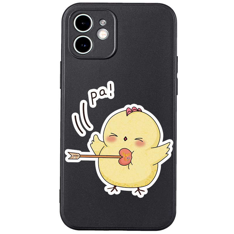 Ốp lưng JURSUE mềm hoạt hình cặp đôi dễ thương đẹp cho iPhone 13 12 11 Pro Max SE 2020 X XR XS ip 8 7 6 6S Plus kute Y7