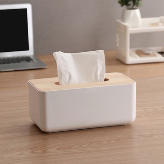 Tray Creative Multi-purpose Solid Wood Tissue Box Storage Box Home Garden Storage Organization