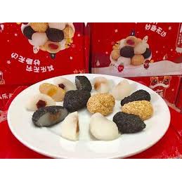 BÁNH MOCHI CÔ GÁI 4 VỊ MIX VỊ ( MÈ ĐEN,ĐẬU PHỘNG,NHÂN MÈ ĐEN,MÈ NHÂN MÈ ĐEN)